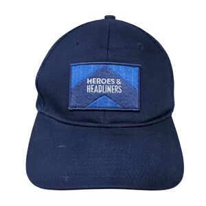 Heroes & Headliners Snapback Mesh Back Trucker Hat Blue One Size Walmart